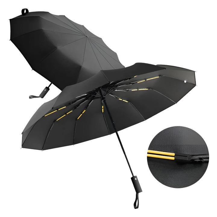 Unisex Automatik-Regenschirm mit UV-Schutz, windfest & kompakt. Perfekt für Regen & Sonne.