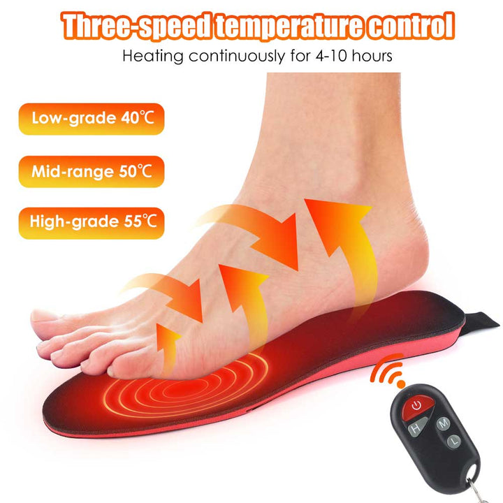 Wiederaufladbare Heizeinlagen "Aurora" halten Füße warm. Perfekt als Fußwärmer für Outdoor-Aktivitäten.