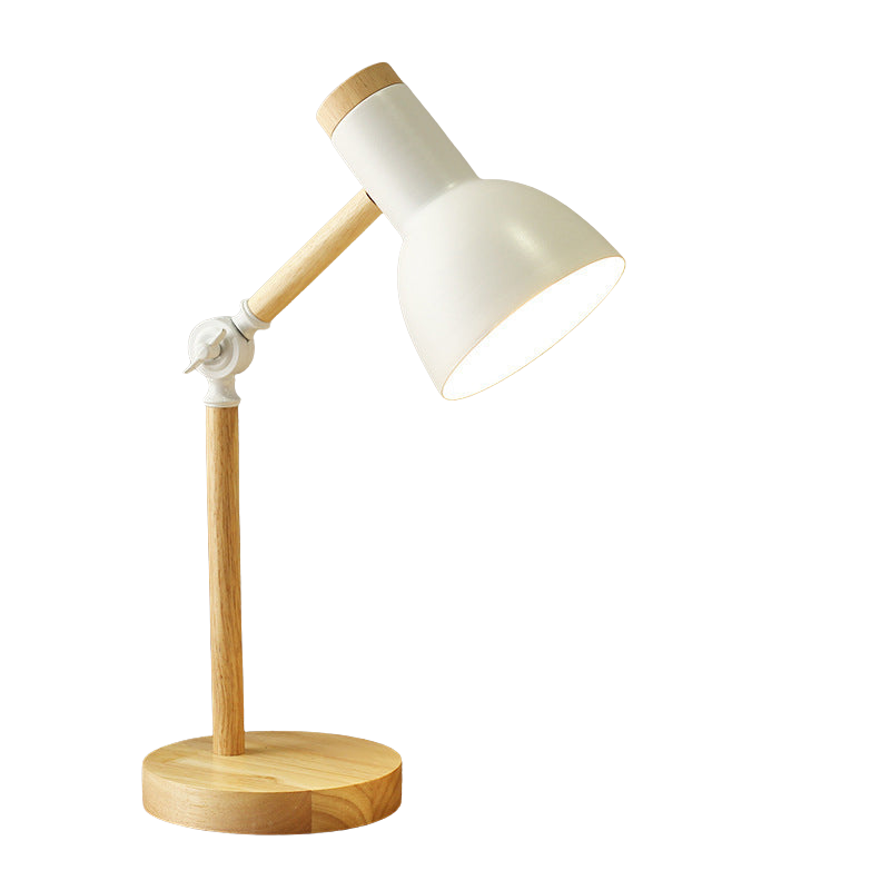 Moderne, verstellbare Macaron Design Tischlampe aus Metall für Wohnzimmer & Schlafzimmer mit E27 Beleuchtung.