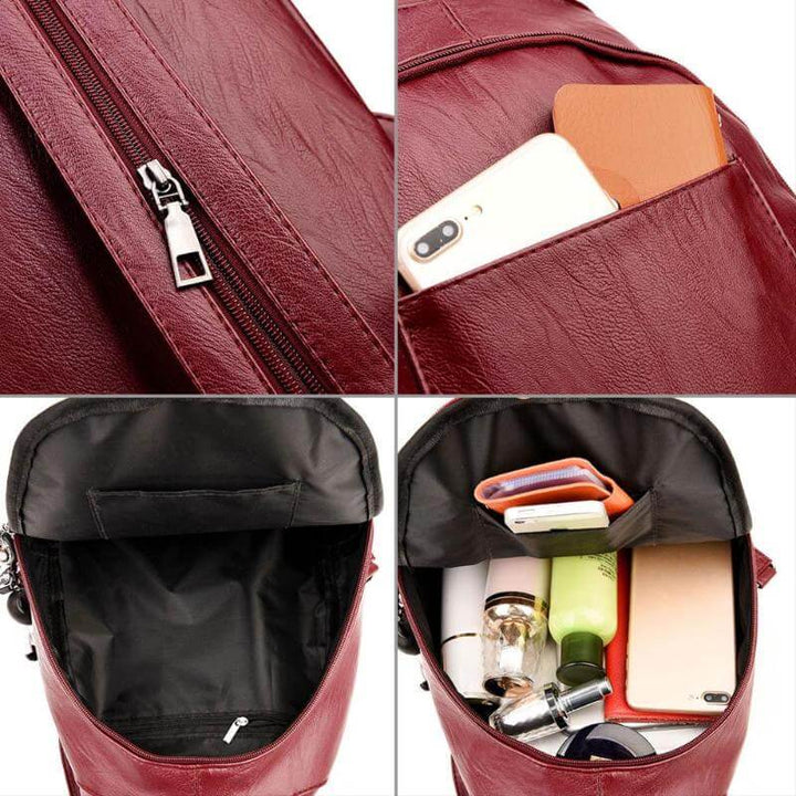 Exklusiver Premium Lederrucksack, wasserdicht, die perfekte Damen Tasche.