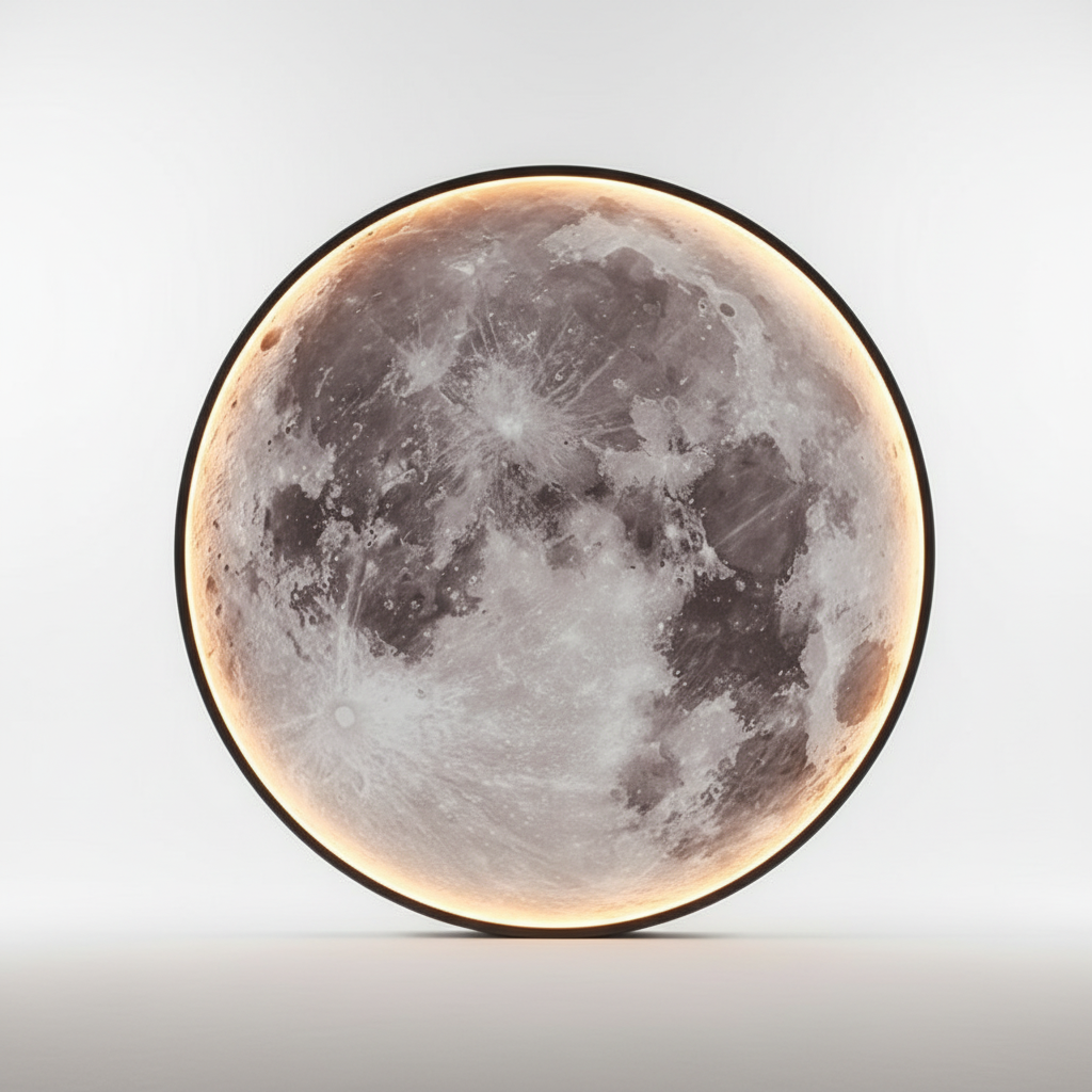 Moderne Moonveil Mondlampe als stilvolle Wandlampe mit LED-Licht, ideale Deko-Geschenkidee für jedes Zuhause.