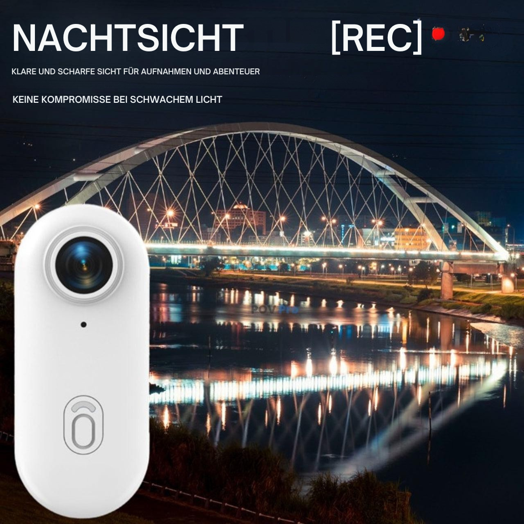 Robuste Outdoor 4K Kamera mit Weitwinkelobjektiv; für beeindruckende Landschafts- und Actionaufnahmen.