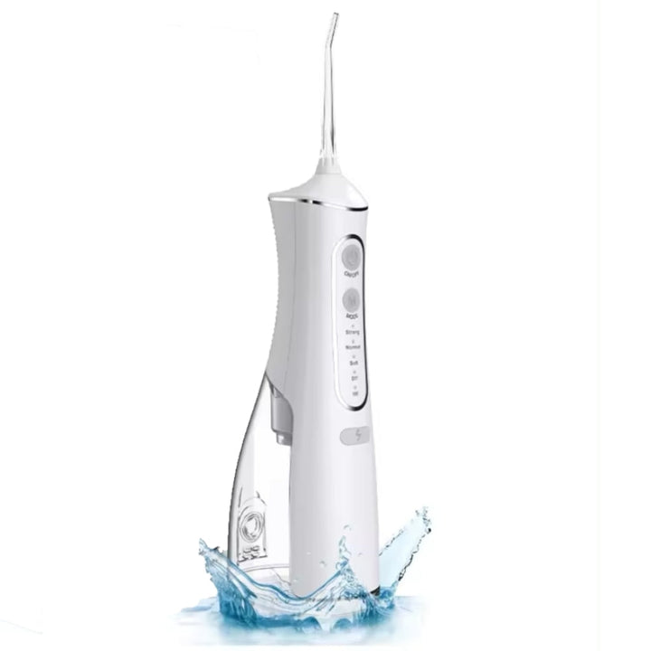 Kabelloser Wasser-Flosser für umfassende Mundhygiene; ergänzt Zahnbürste für gründliche Reinigung und frischen Atem.