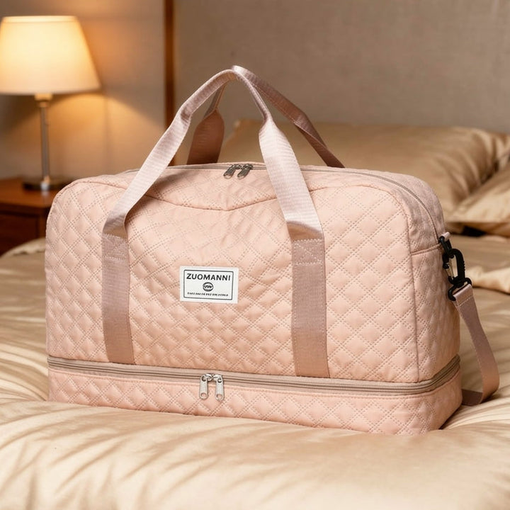 Hochwertige Weekender Tasche mit robusten Reißverschlüssen und strapazierfähigem Material.