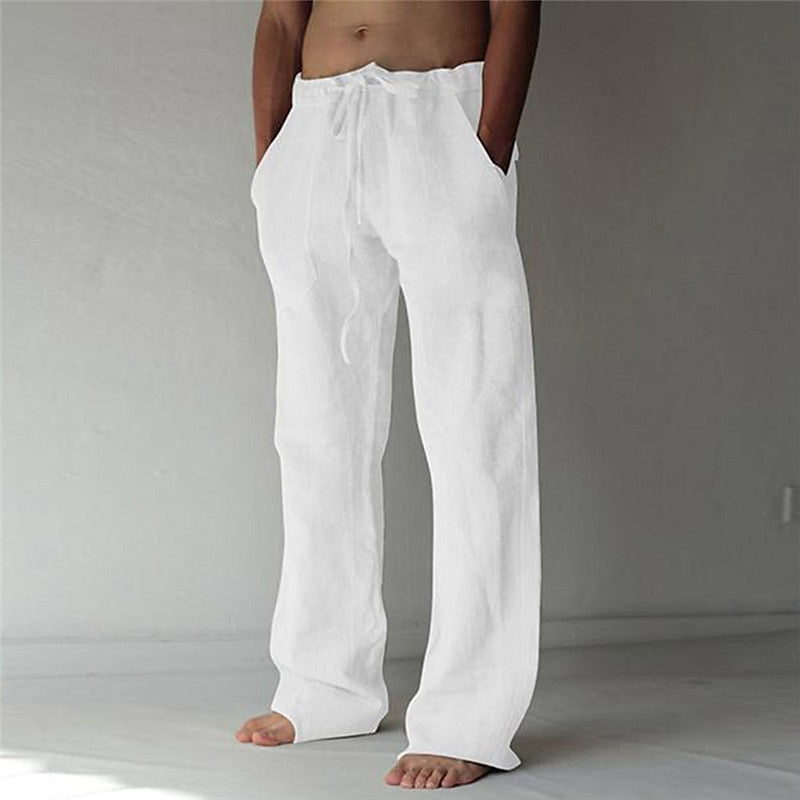 Lässige Herren Leinenhose Elias, weiter Schnitt, für den Sommer, bequem & atmungsaktiv.