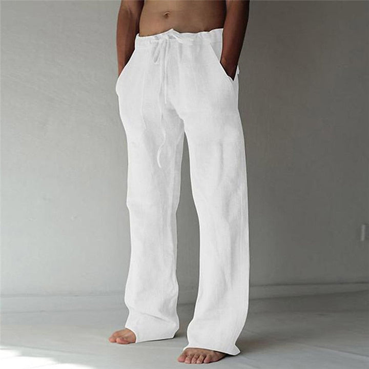 Lässige Herren Leinenhose Elias, weiter Schnitt, für den Sommer, bequem & atmungsaktiv.