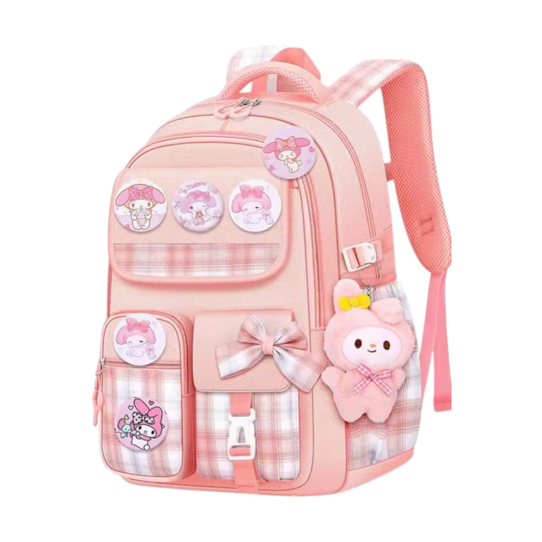 Strapazierfähiger Mädchen Schulrucksack, perfekt für die Grundschule, mit viel Platz für Bücher.