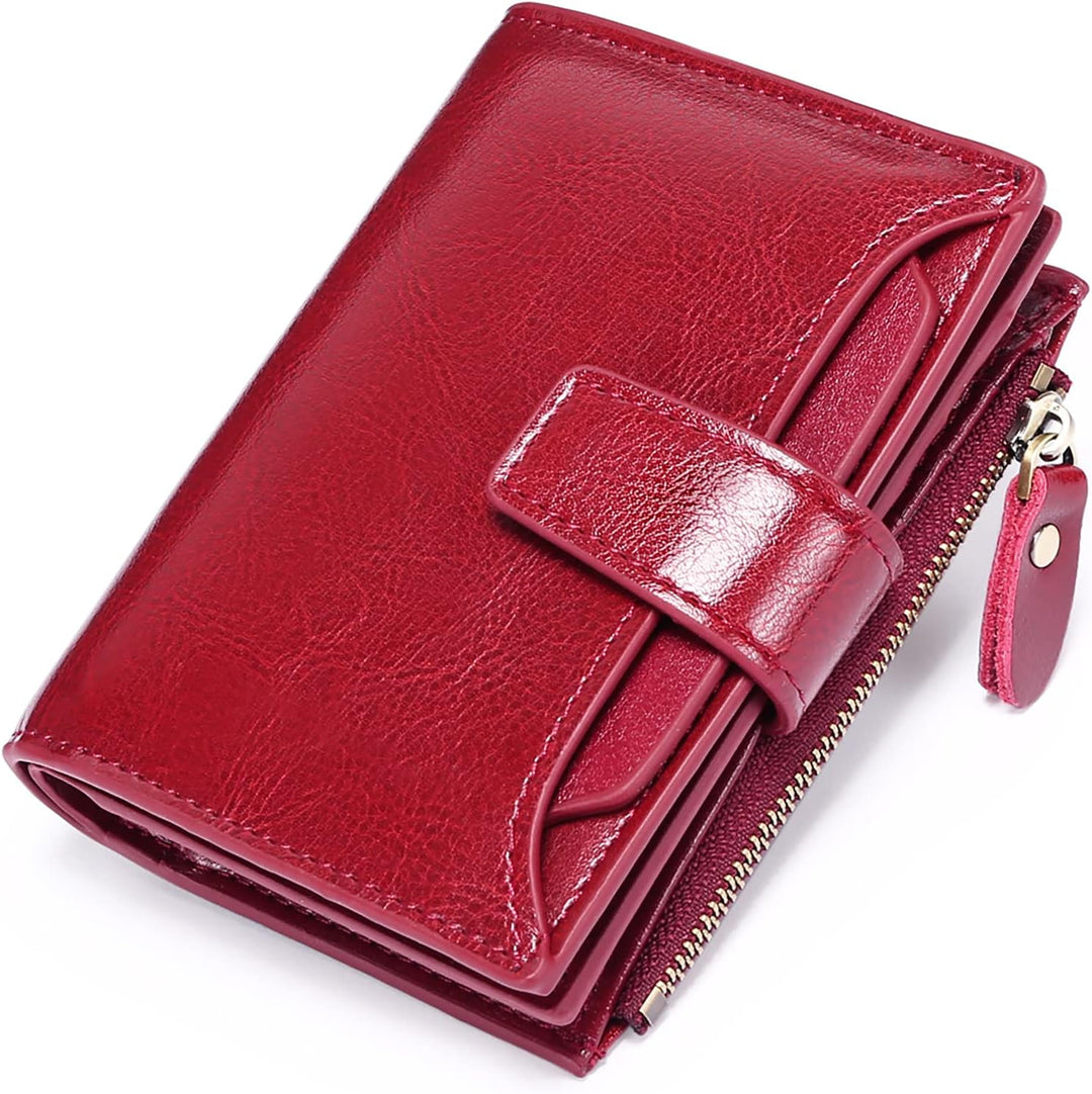 Organisiertes Unisex Portemonnaie, kurz, mit RFID-Schutz, passend für Karten, Scheine und Münzen.