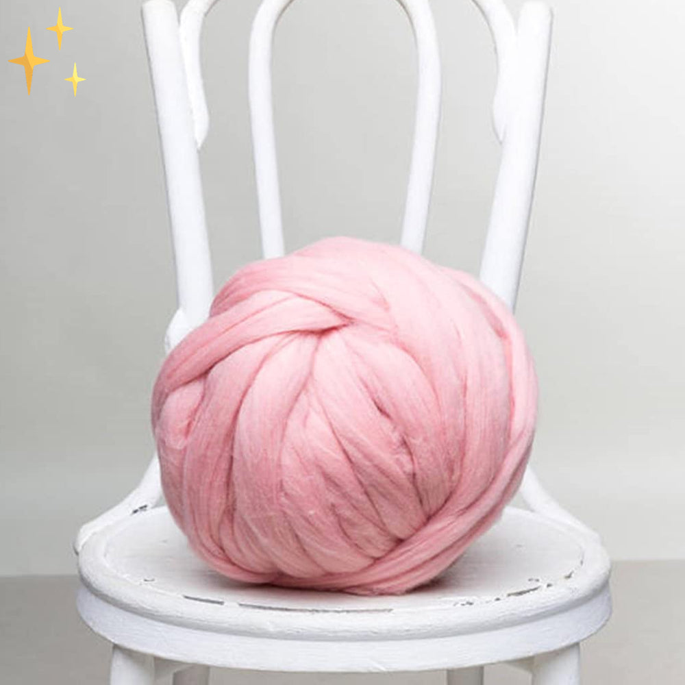 Hochwertiges 1000g LuxaWool XXL Chunky Strickgarn für dicke, warme DIY Strickwaren.