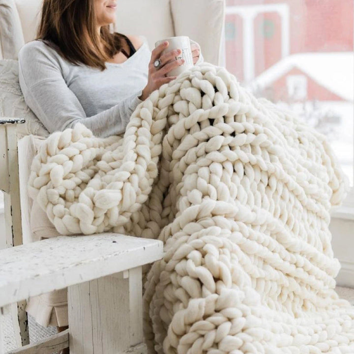Handarbeits-Garn: 1000g LuxaWool XXL Chunky Strickgarn für Anfänger und Fortgeschrittene.