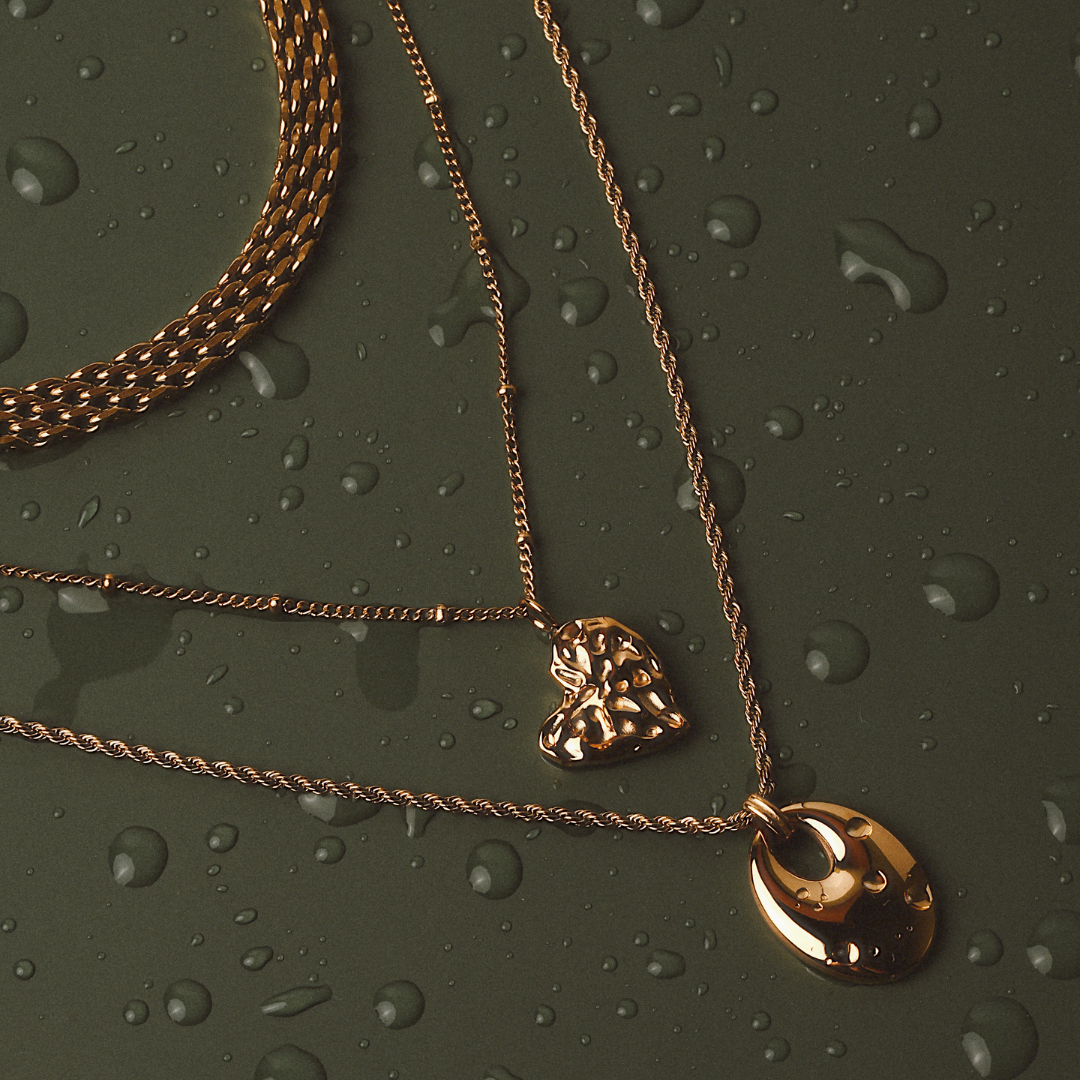 Verstellbare Damen Statement Goldkette aus Edelstahl, wasserfest & hypoallergen, ideal als elegante Alltagskette.
