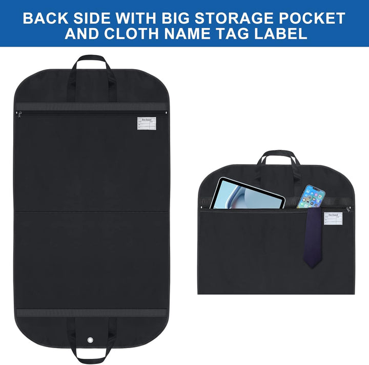 Unisex Reise-Kleidertasche, schwarz, wasserdicht. Perfekte Organisation und Schutz für Anzüge auf Geschäftsreisen.