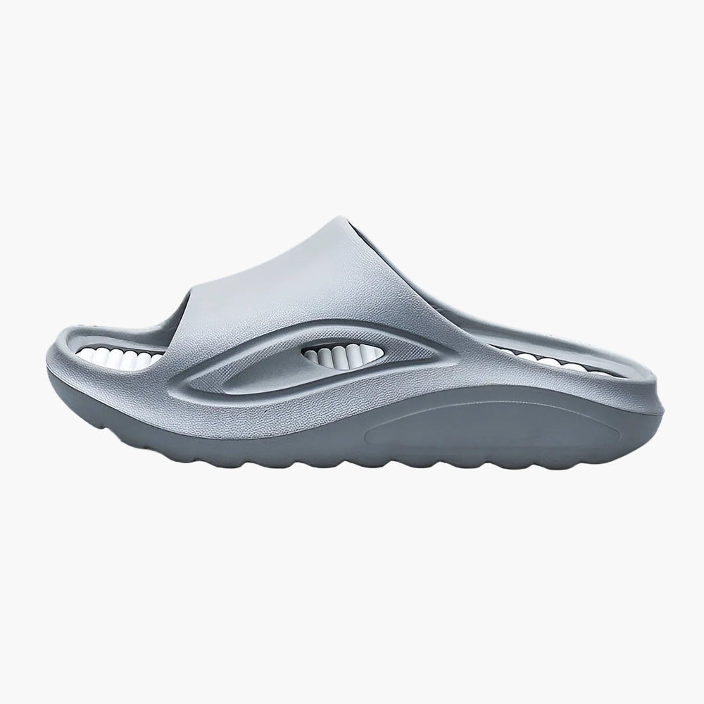 Waschbare Unisex Komfort-Sandalen. Rutschfeste Slides, ideal als Badeschuhe oder Hausschuhe für Freizeit & Alltag.