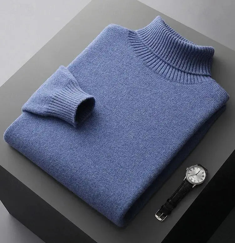 Smart-casual Herren Rollkragenpullover, der jedem Outfit Eleganz verleiht. Perfekt für Wintermode.
