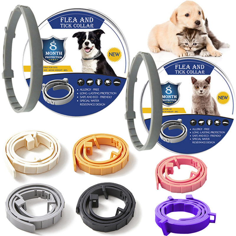 Zecken- & Flohschutzhalsband für Hunde & Katzen. Bietet bis zu 8 Monate natürlichen, wasserfesten Schutz vor Parasiten.