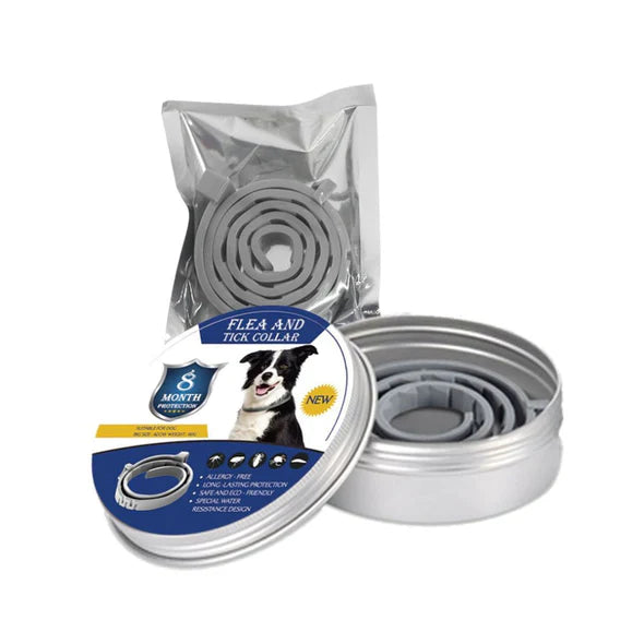 Effektives Zecken- & Flohschutzhalsband für Hunde & Katzen. Bis zu 8 Monate wasserfester, natürlicher Schutz.